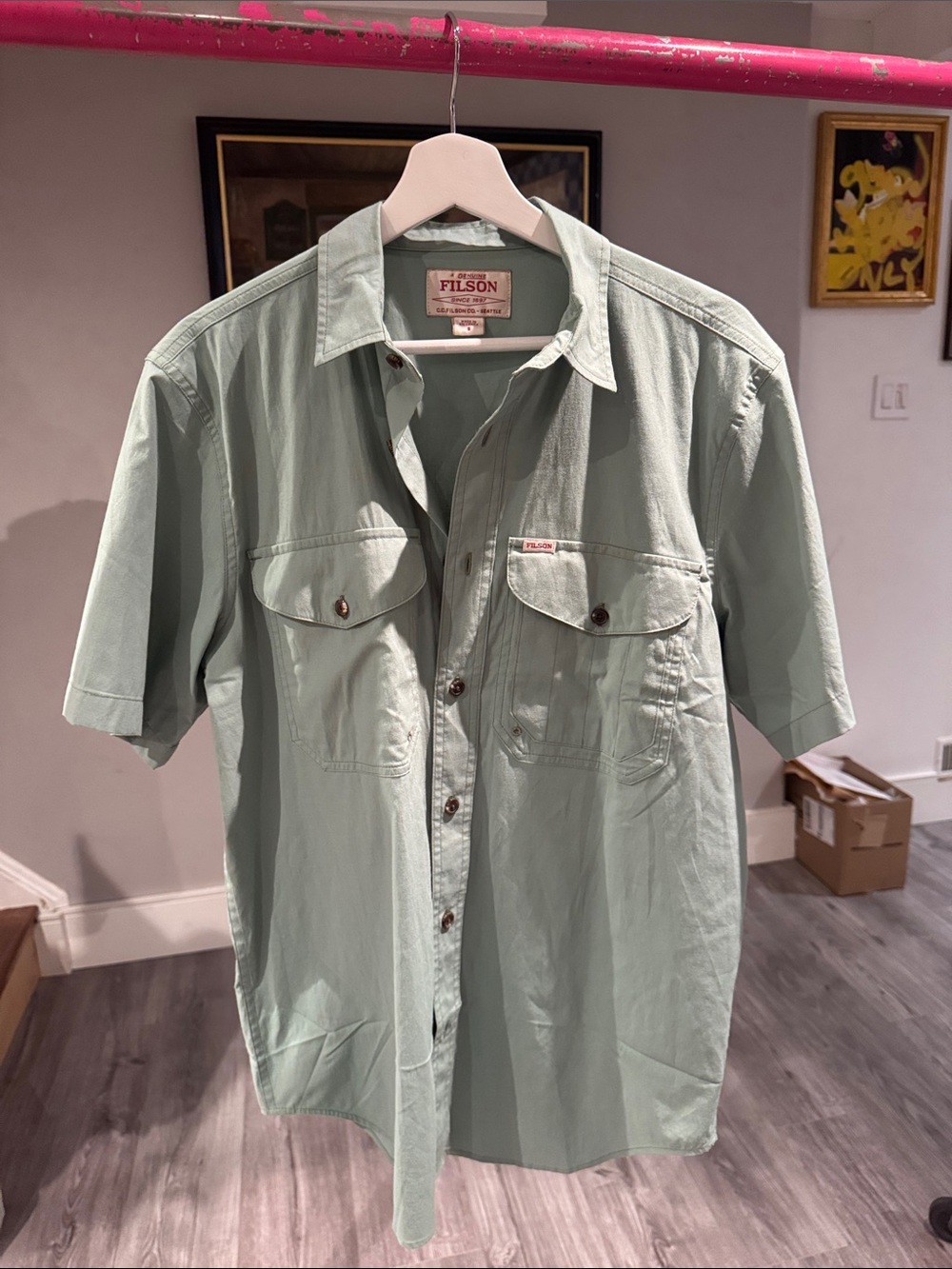 Filson Short-Sleeve Utility Shirt in Sage